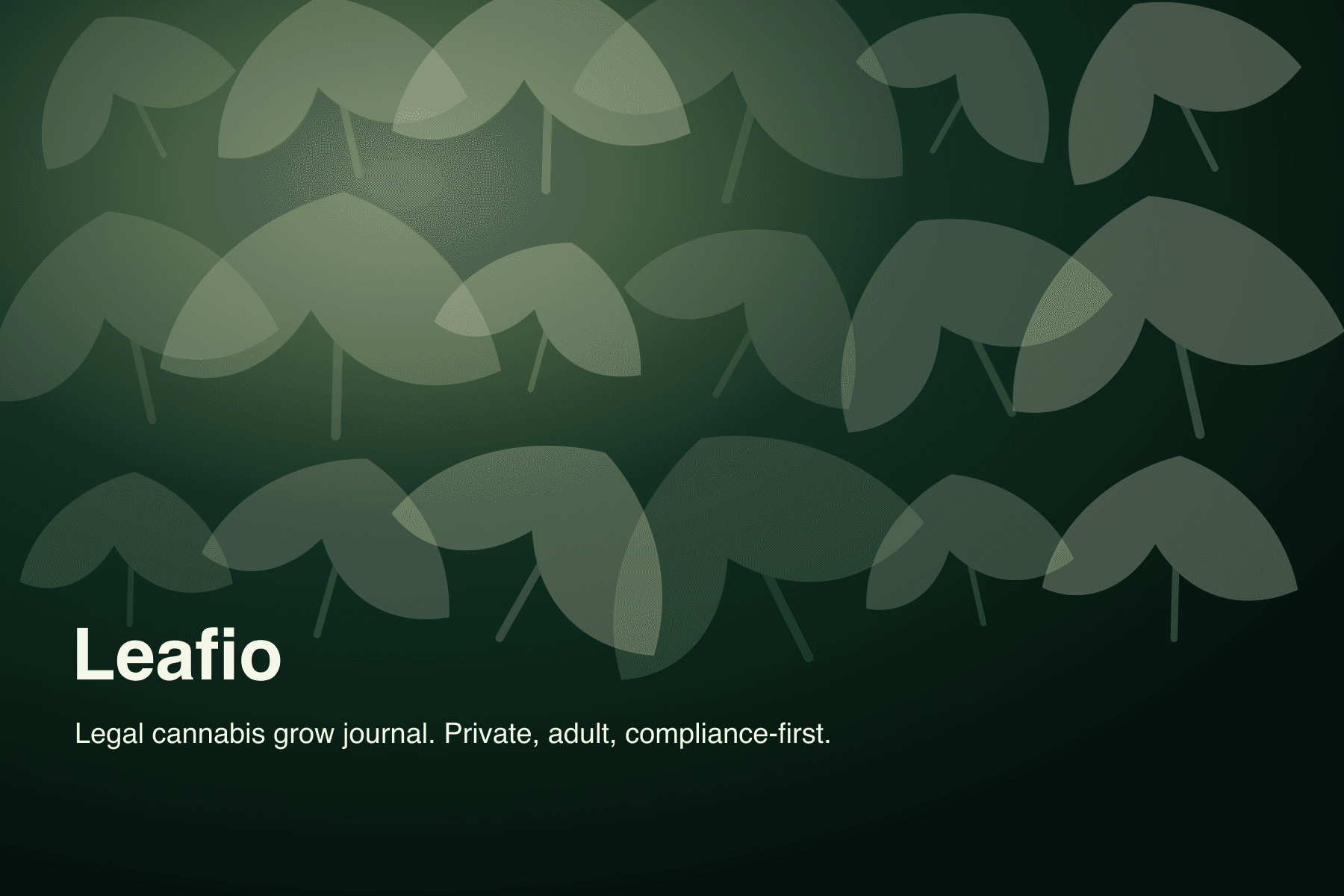 Illustrative Leafio cannabis grow journal artwork